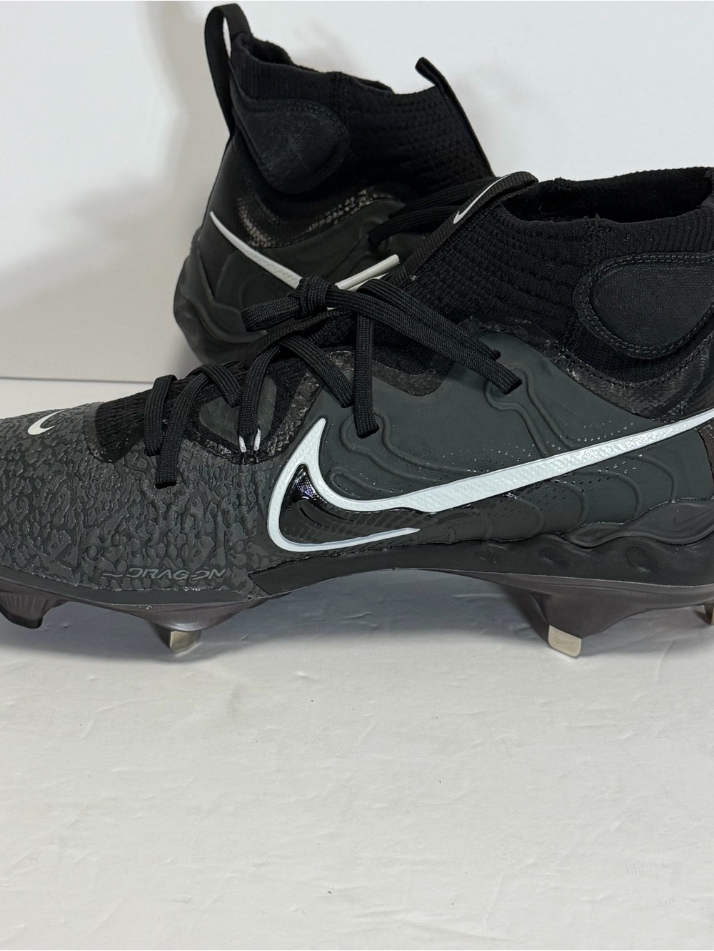 Nike Alpha Huarache NXT Black Metal Baseball Cleats DJ6517-010 Men's Size 11 - Picture 2 of 8